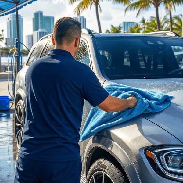Car wash and detailing at Super Shine in Miami